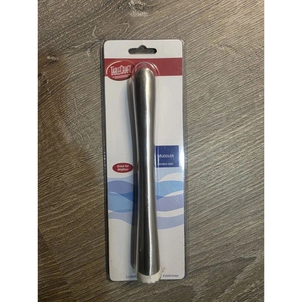 Stainless Steel and Plastic Muddler, Great for Mojitos